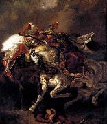 Eugene Delacroix Combat of the Giaour and the Pasha oil painting reproduction